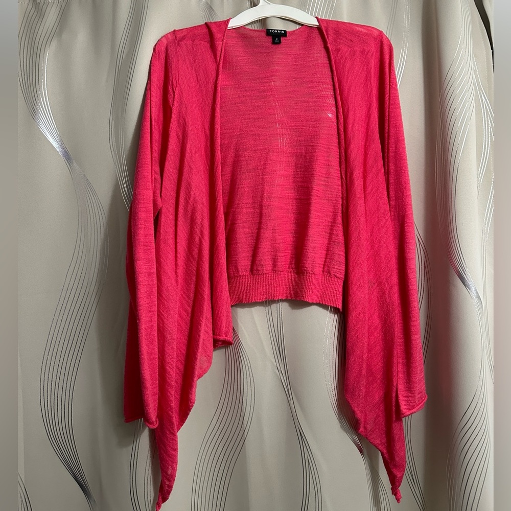 Torrid Pink Cardigan